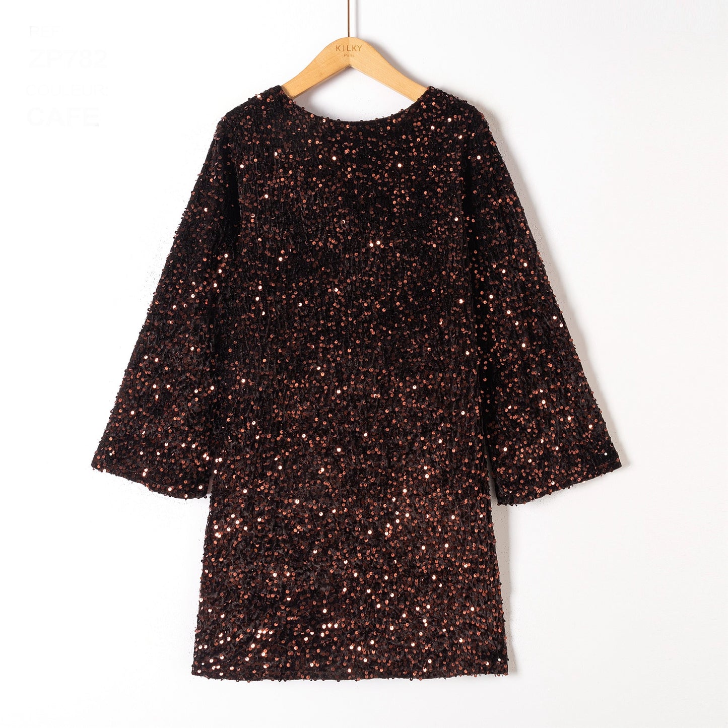 Robe sequin avec noeud